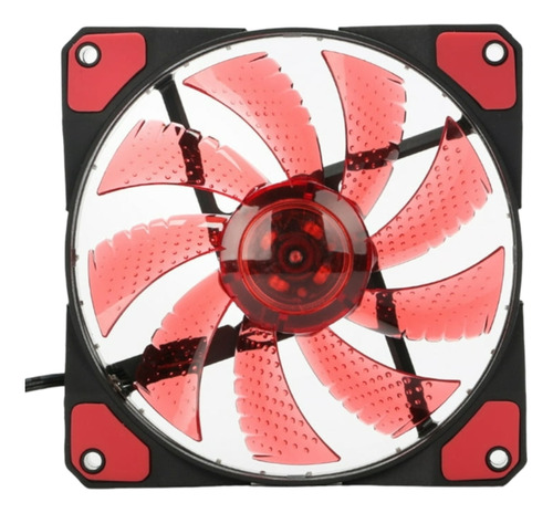 Fan Cooler Ventilador 12cm 12x12 Led Colores Pc Case Mdj