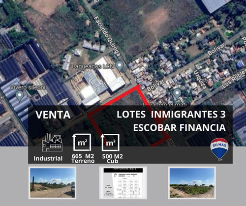 Venta Lote Industrial Inmigrantes Escobar Financia