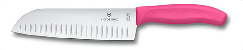 Cuchillo Victorinox Santoku Rosado Color Rosa