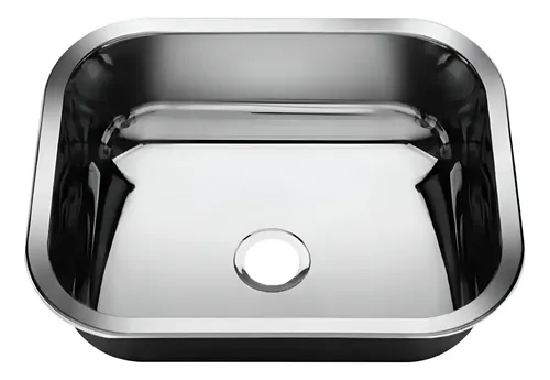 Cuba Pia Número 0 Cozinha Inox American Steel 40x34x11 Rasa Cinza