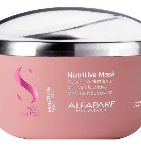 Máscara Capilar Alfaparf Milano Semi Di Lino Moisture 200 Ml