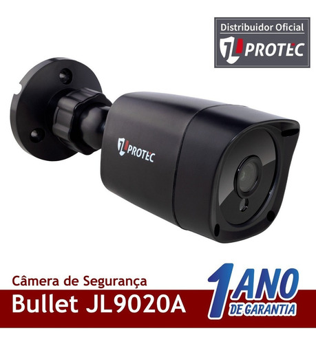 Câmera Bullet Segurança Black 2mp Ir 20m Ip66 2.8mm Jl9020