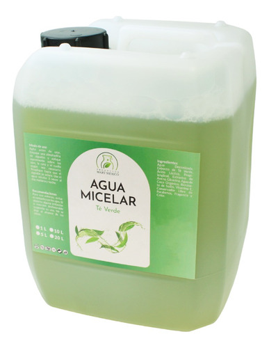 Agua Micelar De Té Verde Hidratante 20 Litros