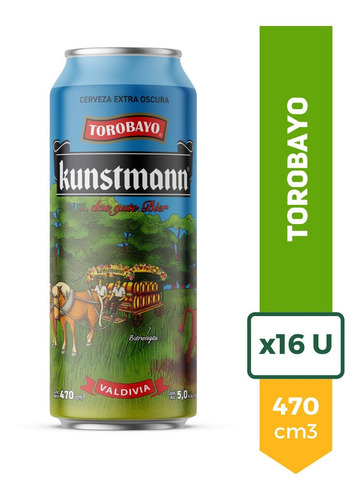 Cerveza Importada Kunstmann Torobayo Lata 470ml Pack X16