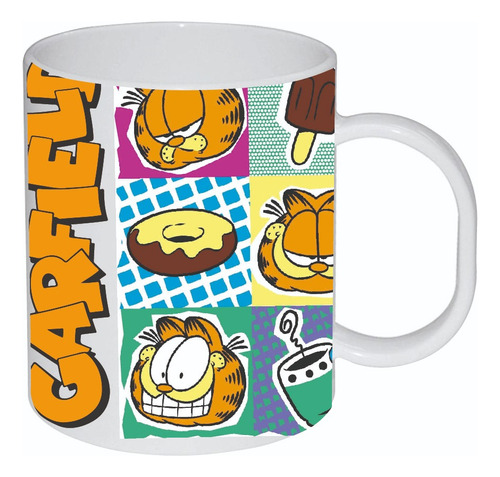 Tazón Mug Garfield Gato Perezoso 300 Ml Natural