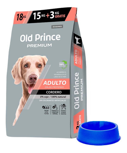 Old Prince Premium Adultos Cordero X 15+3 Kg