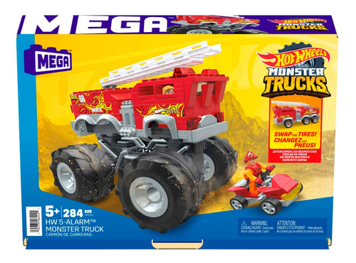 Mega Construx Hot Wheels Monster Trucks Camión Bomberos 5