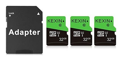 Kexin 3 Pack 32gb Micro Sd Card Memory Card Microsdhc Uhs-i 