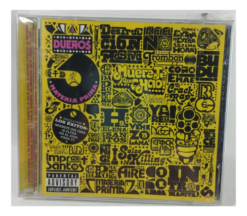 Cd   3 Dueños Materia Prima  2007 Hip Hop Nuevo Sellado