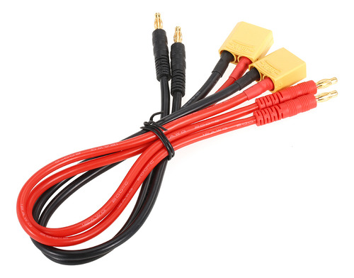 Cable Adaptador Ultra Con Conector Banana Xt90 A 4.0 Macho,