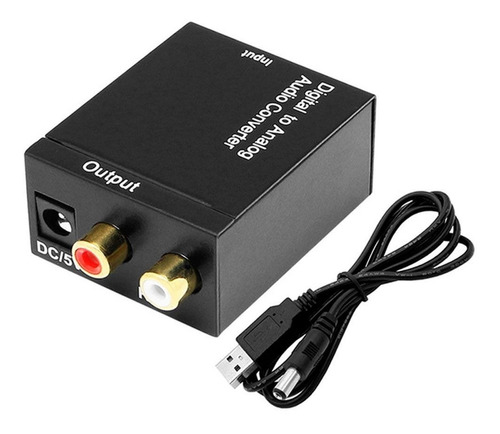 Conversor Audio Digital Rca C Cable Toslink Analogico 