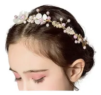 Comprar Headband Tiara Flores Perolas Strass Festa Casamento Noiva 15 Anos