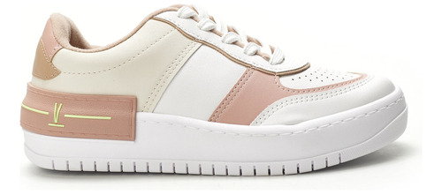 Imagen 3 de 4 de Zapatilla Blanca Y Rosa Mujer Vizzano