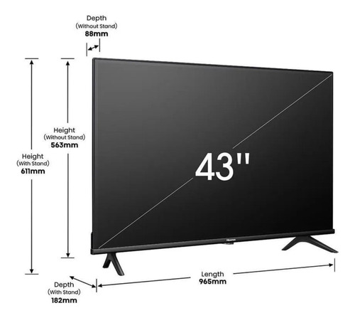 Televisor Hisense 43a4k 43 Led Fhd Smart Tv