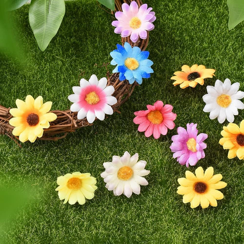 Hokpa Cabezas De Flores De Margaritas Artificiales, 100 Piez
