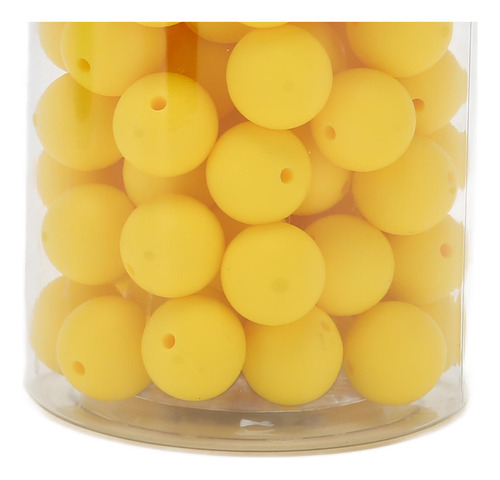 Perlas De Silicona De 15 Mm, 105 Piezas, Redondas, Sueltas,