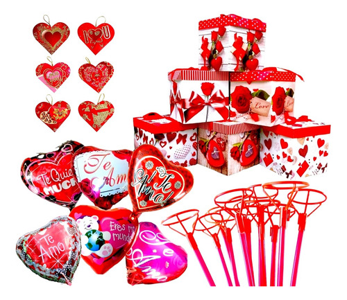 48 Art Cajas De Regalos Desayuno San Valentin Día Enamorados