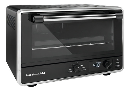 Forno de mesa elétrico KitchenAid KCO124 21L preto fosco 127V