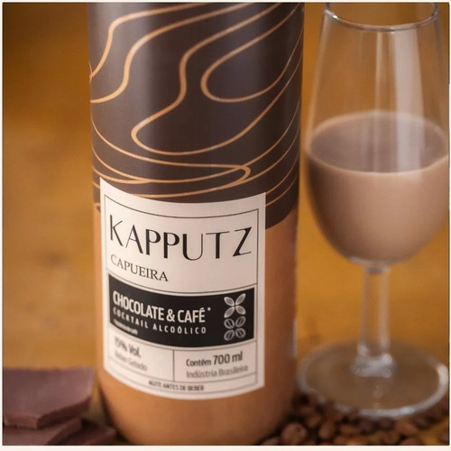 Licor Capueira Kapputz Chocolate & Café 2x700ml