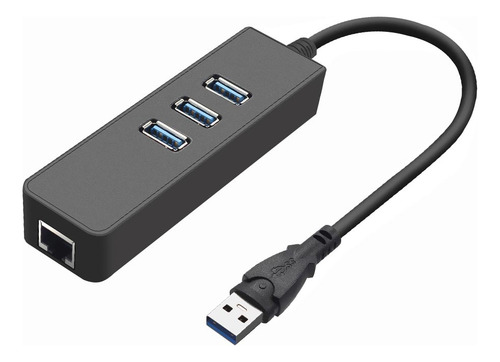 Adaptador Hub Usb Satellite A-hub41 3 Portas + Rj45 Gigabit