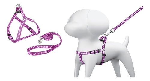 Correa Para Perro Pug, French Poodle, Con Pechera 6 Colores.