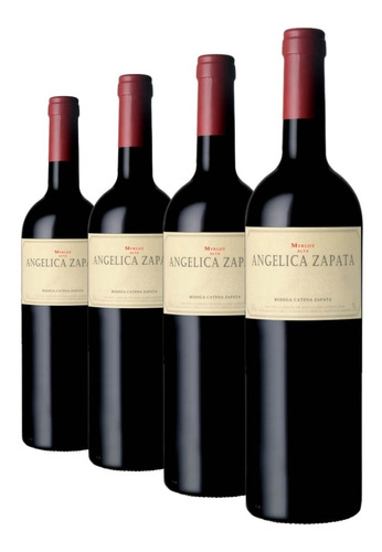 Vino Angelica Zapata Alta Merlot Caja X 4 X 750ml.