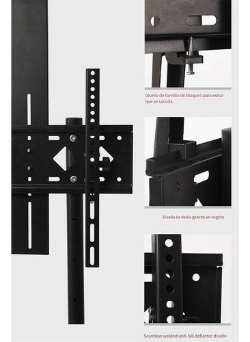 Soporte Tv Universal 32-55 Ruedas Pantalla Ajustable De Piso