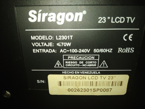 Imagen 2 de 8 de En 35v Televisor Siragondddddgg 23 Pulgadas