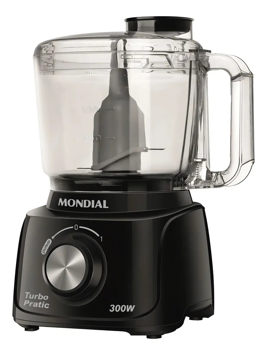 Mini Processador Turbo Pratic Mp16b 300w Preto Mondial