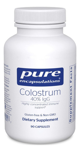 Calostro 40% Igg Pure Encapsulations 90 Cápsulas