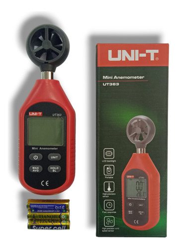 Uni-t Medidor De Caudal Anemometro Ut363