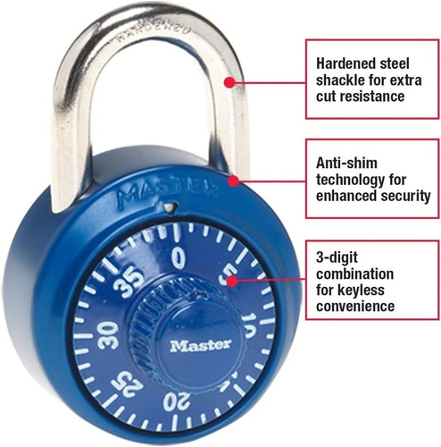 Imagen 2 de 6 de Candado Master Lock 1530dcm