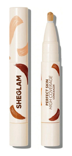 Sheglam Build-in Brush Concealer Corrector Alta Cobertura