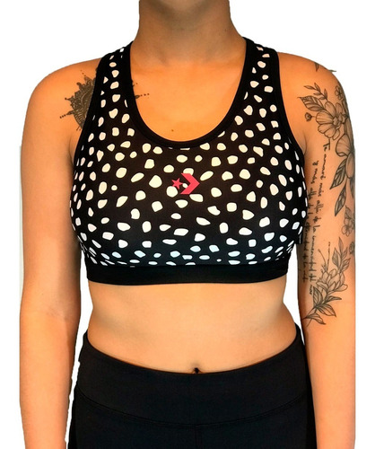 Convese Top Lifestyle Mujer Cons Cheetah Negro-bc Fuk