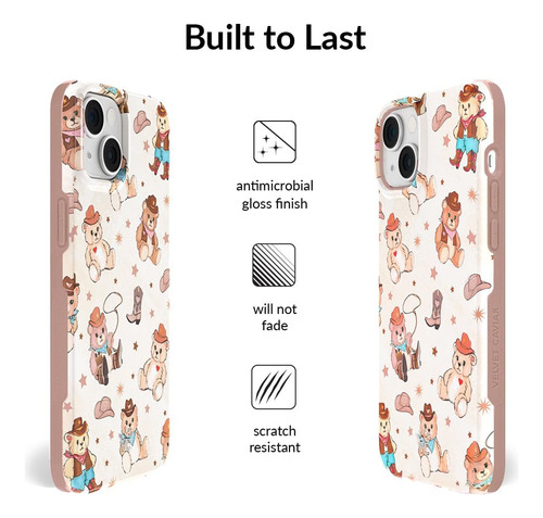 Funda De Teléfono Velvet Caviar Cowboy Teddy Bear iPhone 13