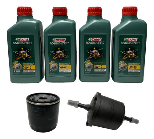 Kit Troca Oleo Spacefox 1.6 8v Castrol 5w40  50888 + Filtros