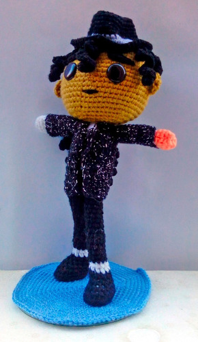 Michael Jackson Funko Amigurumi Tejido A Cochet + Envio