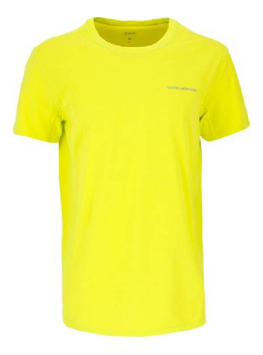 Polera Deportiva Manga Corta Spid De Hombre Amarillo