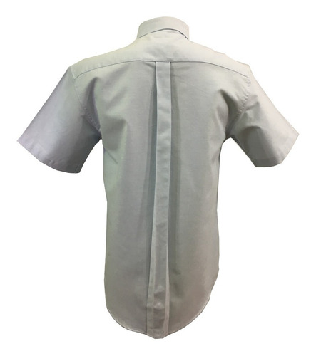 Imagen 4 de 4 de Camisa Azul Cielo Manga Corta Casual Hombre