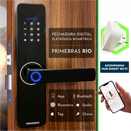 Fechadura Inteligente Wifi App Tuya Biometria Senha Airbnb