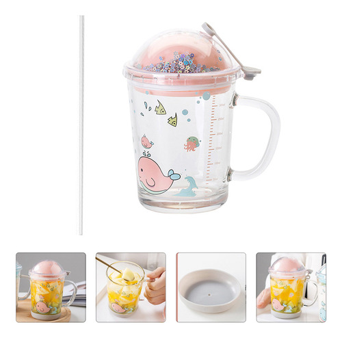 Tarro Para Botella De Agua, Vaso Transparente Con Vaso Para