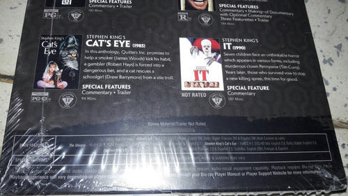Stephen King Salems Lot/ It/ Cats Eye/ The Shining En Bluray