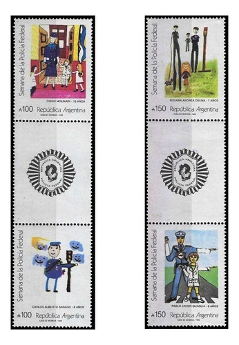 Policía Federal - Argentina 1989 - Serie Entrecinta Mint