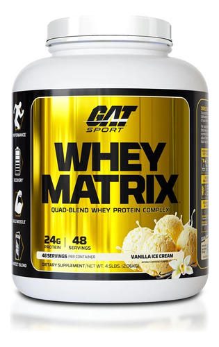 Proteina Whey Matrix 4,5lbs Vainilla Ice Cream - Gat Sport