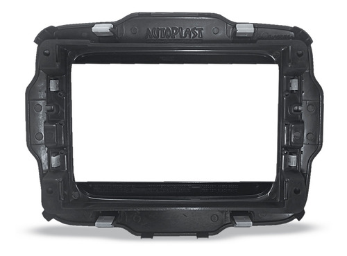 Moldura Rádio 2 Din Mp5 Renegade Preto Soft Emborrachado