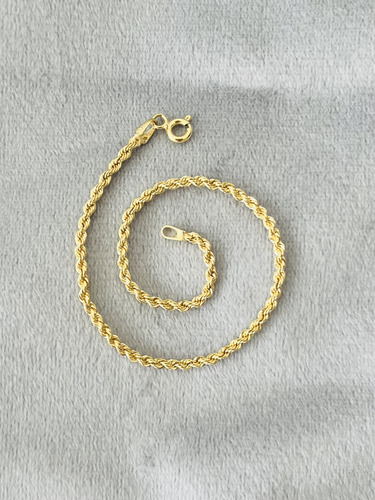 Pulsera Oro Torzal Esclava Oro Torsal 10k Kilates 2.9mm 21cm Amarillo 21.5 Cm
