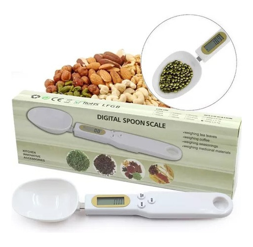 Cuchara Bascula Medidora Gramera Digital Lcd De Cocina 500g