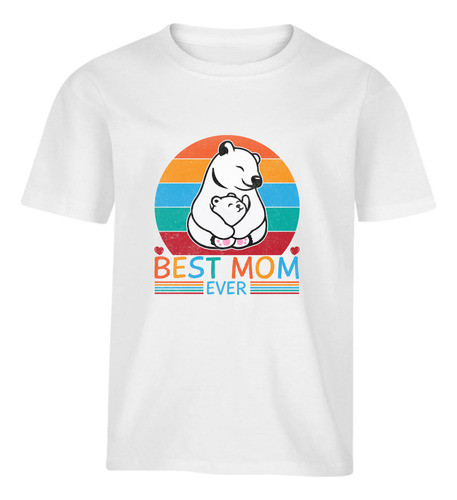 Playera Bebé Manga Corta Mejor Mamá Por Siempre - Osos