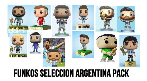 Seleccion Argentina Funko Pack Fifa Qatar Messi Archivo Stl 