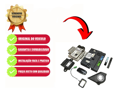 Kit Módulo Injeção Chery Arrizo 6 Pro 1.5 Automático 2022